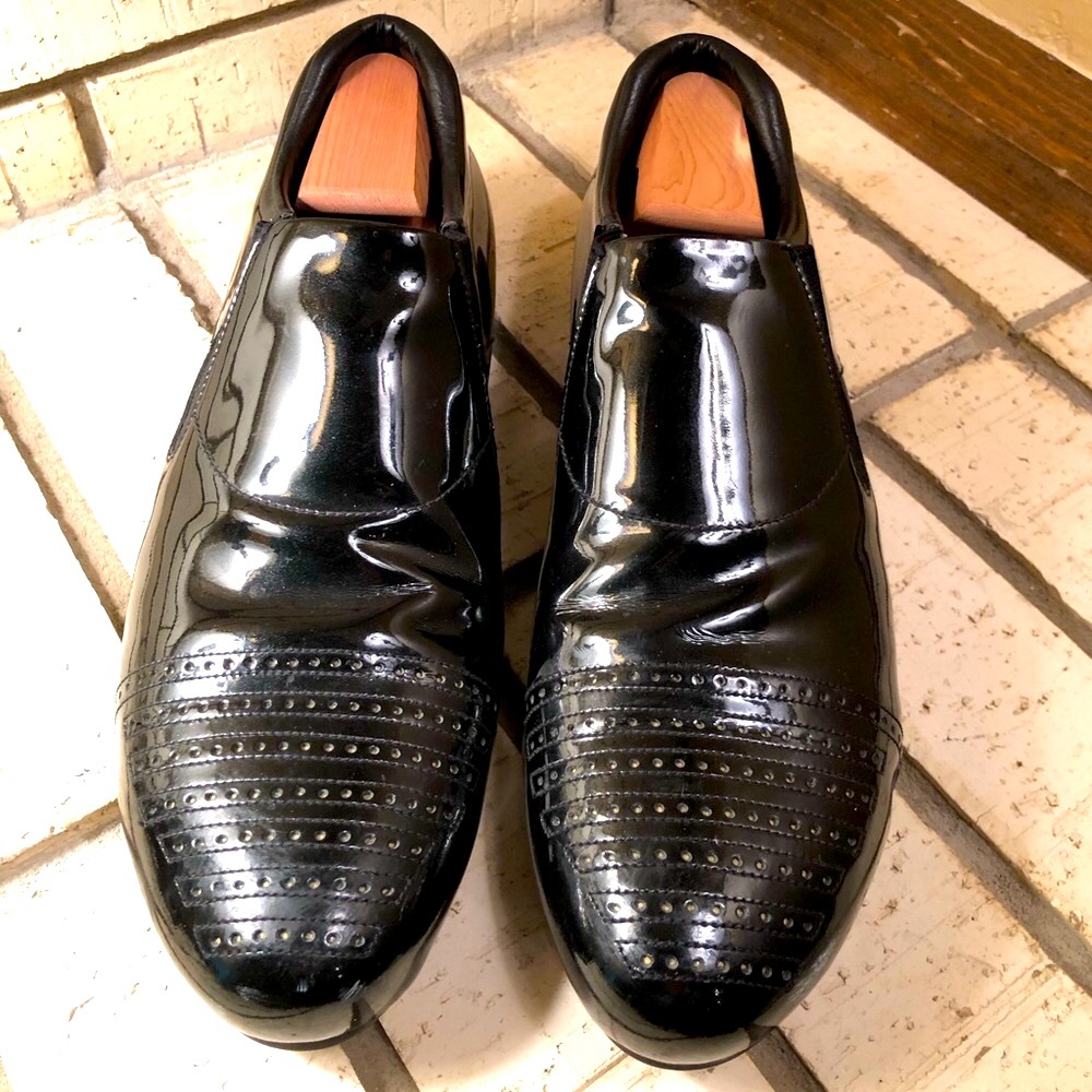 PRADA - Men’s Patent Leather Shoes - Size 9.5 US/8.5 UK - Picture 1 of 7